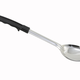 Winco Basting Spoon, S/S, Solid, Black Handle, Stop Hook, 11"