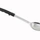 Winco Basting Spoon, S/S, Solid, Black Handle, Stop Hook, 13"