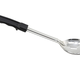 Winco Basting Spoon, S/S, Slotted, Black Handle, Stop Hook, 11"