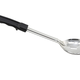 Winco Basting Spoon, S/S, Slotted, Black Handle, Stop Hook, 15"