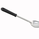 Winco Basting Spoon, S/S, Solid, Square Tip, Black Handle, 13"