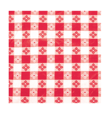 Winco Table Cloth, Oblong, Red, 52" x 70"