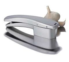 Focus Foodservice Garlic Press/Slicer, Cast Alum,1/16"