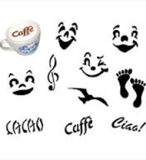 Paderno Cappuccino Stencils, Fun, Set of 10