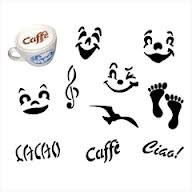 Paderno Cappuccino Stencils, Fun, Set of 10