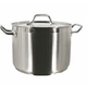 Thunder Group Stock Pot w/ Lid, Induction Ready, 32 Qt