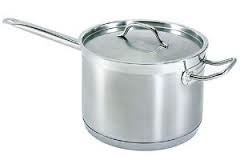 Thunder Group Sauce Pan w/Lid, S/S, Induction-Ready, 10 QT