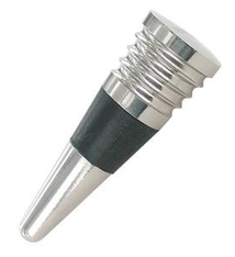 Spill Stop Bottle Stopper, Chrome Pltd