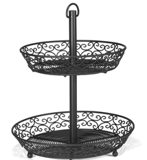 Tablecraft Two-Tiered Basket, 12 H
