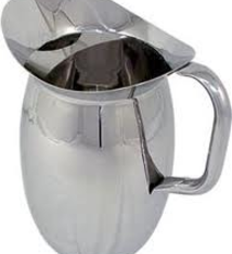 Update International Bell Pitcher, S/S, 3 Qt. w/Guard