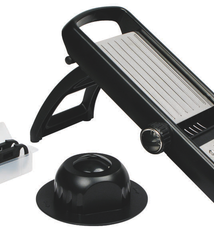 Winco Mandoline, Plastic Hand Guard, 2 Blades