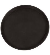 Thunder Group Serving Tray, Round, Black, 14"
