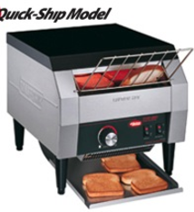 Hatco Toast-Qwik Conveyor Toaster, up to 300 slices/hour, 5 slice capacity, 2" opening, 120V