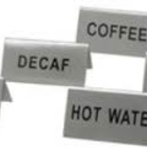 Update International Tent Sign, S/S, "Coffee"