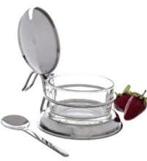 Tablecraft Condiment Jar Set, 6 oz