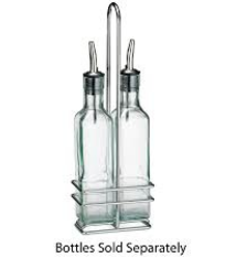Tablecraft Oil & Vinegar Bottle, Rack