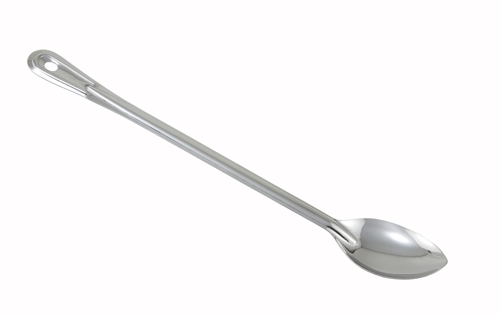 Winco Basting Spoon, S/S, Solid, 18"