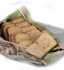 Tablecraft Rectangular Basket, Chrome Plated, 13" x 9-1/2" x  4"