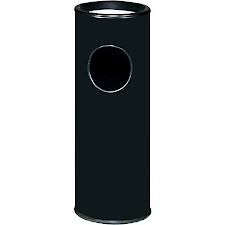 Rubbermaid Ash/Trash Container, 3-1/2 Gallon, Black