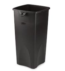 Rubbermaid Waste Container, 23 Gallon, Black