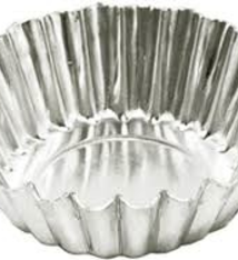 Fat Daddio's Tartlet Pan, Anodized Alum, Mini, 2" x 3/4", 20/Pack