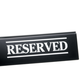 Tablecraft "RESERVED" Sign, 2" x  6"