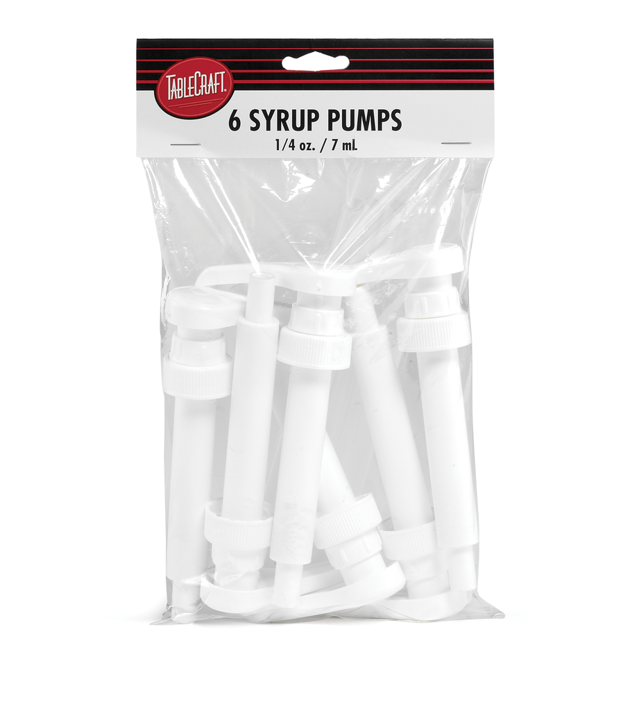 Tablecraft Syrup Pump, 11" Dip Tube, 1/4 oz