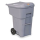 Rubbermaid Trash Container, "Brute", 65 Gallon, Rollout, Gray