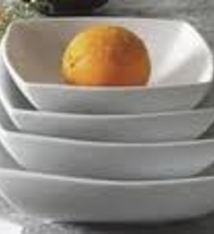 CAC Soup Bowl, PRINCESQUARE, Porcelain, White, 10 oz (3 Doz)