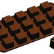 Fat Daddio's Silicone Chocolate & Candy Mold, "Tiered Square", 8-1/4" x 4-1/8"