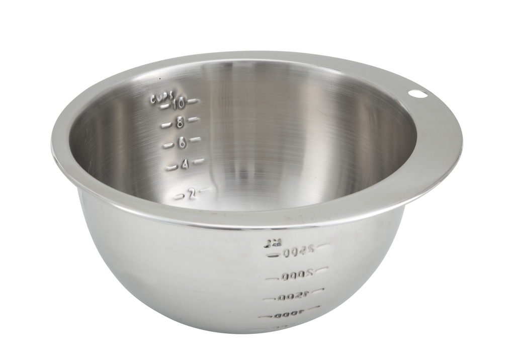 Winco Measuring Bowl, S/S, 10 Cup