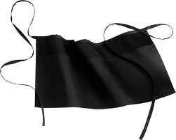 Winco Waist Apron, Black