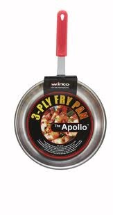Winco Fry Pan, "Apollo", 3-Ply S/S, Induction-Ready, 8"