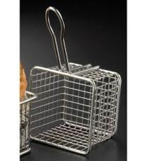 American Metalcraft Fryer Basket, S/S, Square, 4" x  4" x 3" H