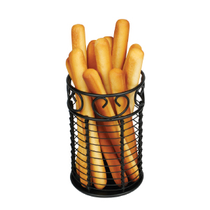 Winco Breadstick/Utensil Holder, Wire, Black