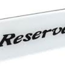 American Metalcraft Sign, "Reserved", 2" H x 6" W
