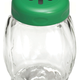 Tablecraft Glass Shaker, Slotted Plastic Top, Green, 6 oz