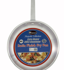 Winco Fry Pan, "Majestic", Alum, Satin Finish, 8"