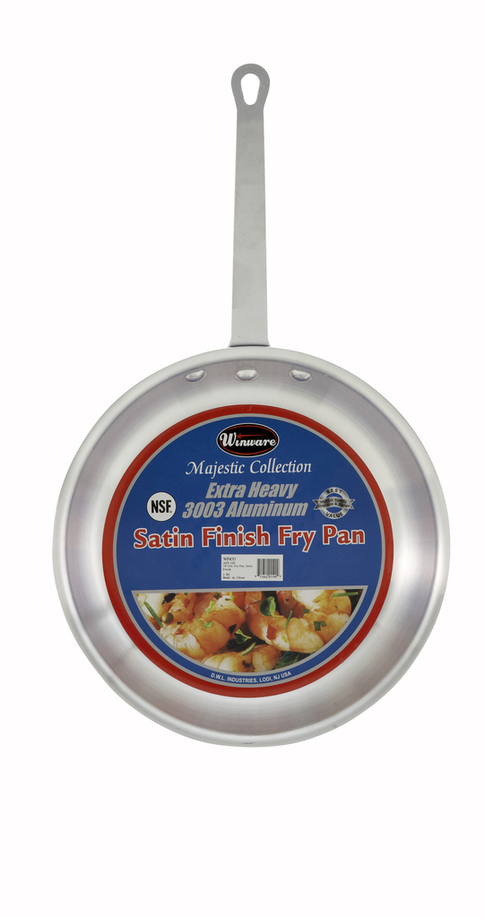 Winco Fry Pan, "Majestic", Alum, Satin Finish, 8"