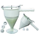 Fat Daddio's Confectionary Funnel w/Stand and 3 Nozzles