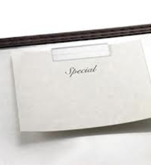 Tablecraft Menu Clip, Clear Plastic