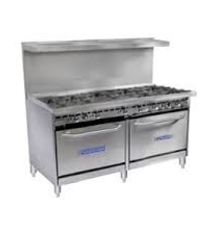Baker's Pride Restaurant Series Range, gas, 60"W, (10)40,000BTU burners, (2)26" std ovens