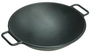 Lodge Wok, Cast Iron, 14" Dia x 4-1/4"