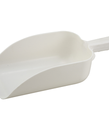Winco Scoop, Plastic, White, 64 oz