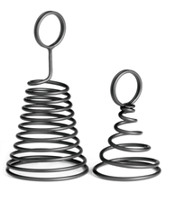 Tablecraft Spiral Number Stand, Black, 6"