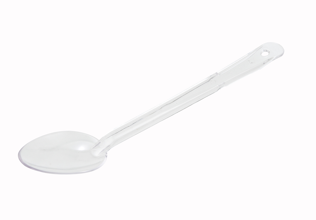 Winco Serving Spoon, Plastic, Clear, 13"