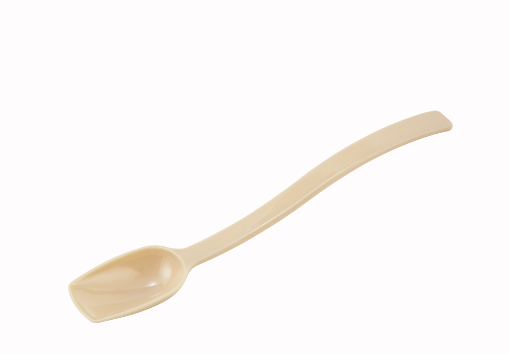 Winco Buffet Spoon, Plastic, Beige, 3/4 oz, 10"