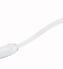 Winco Buffet Spoon, Plastic, Solid, Clear, 3/4 oz