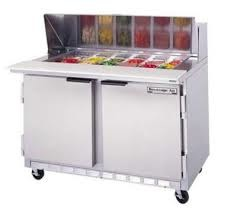 Beverage Air Sandwich Top Refrigerated Counter, ELITE, 2 Section, 8 Various Pan, 48 W, 13.9 cu. ft.