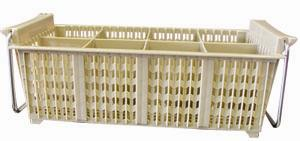 Winco Cutlery Basket, w/Handle, 8 Compartments, 17" x 8" x 6" High